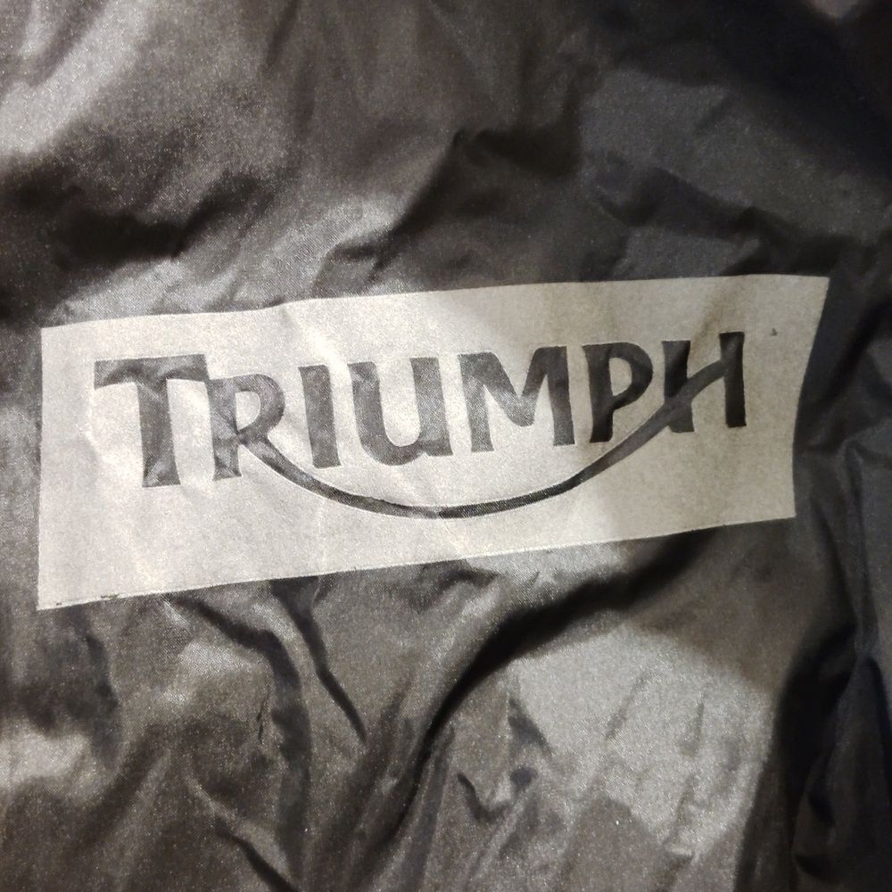 Triumph Motorcycle Black Mesh Lining Jacket - image 3